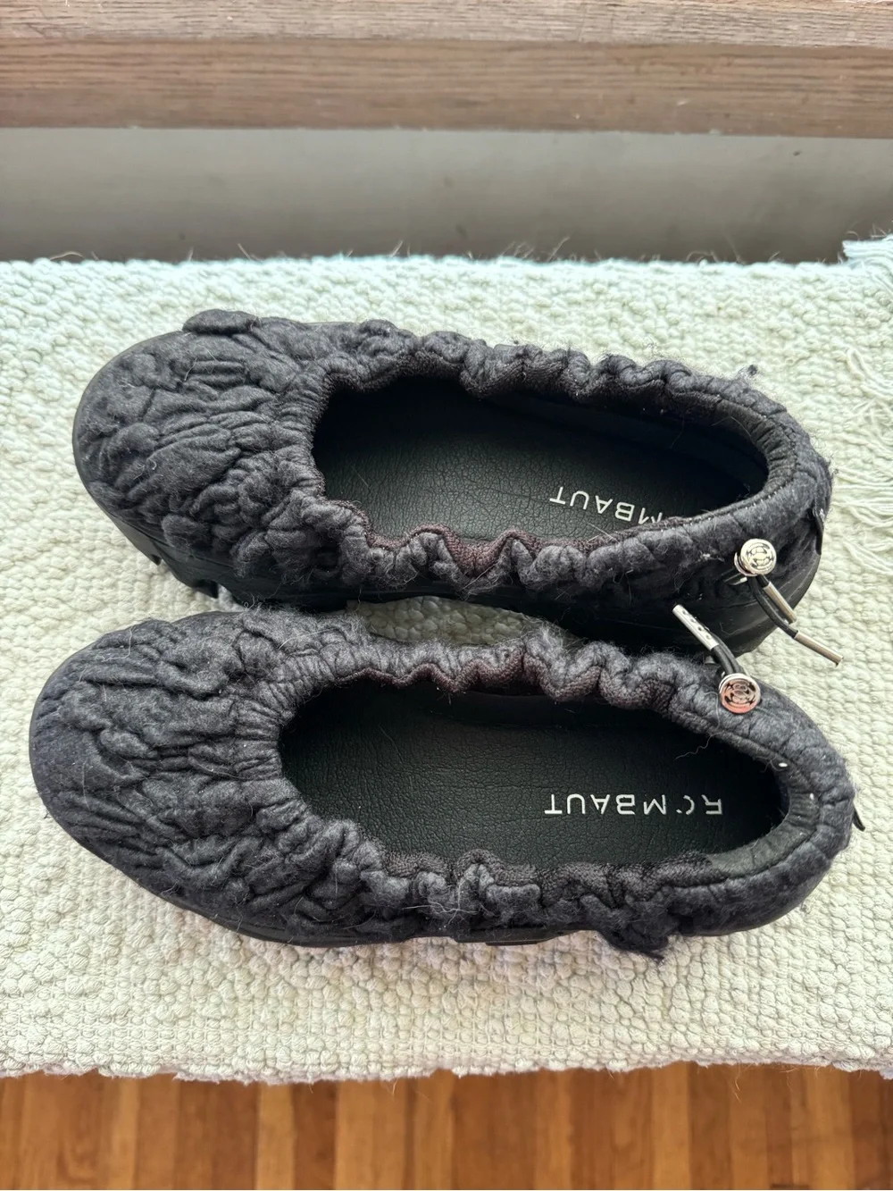 Rombaut SSENSE Exclusive Black Boccaccio II Aura Ballerina Flats (Size 6) - Picture 2 of 6